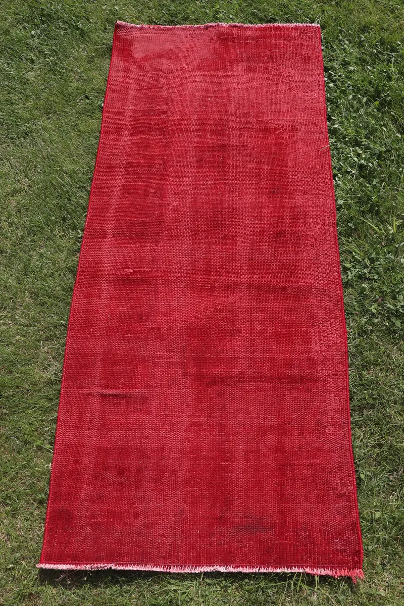 Alfombra Ikat Roja, 2.2x5.2ft Decoración Elegante