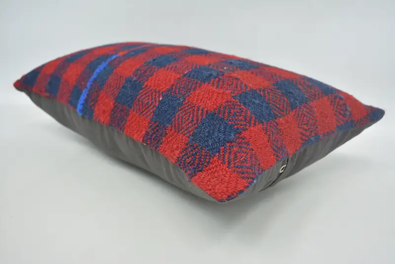 Handmade Kilim Cushion, Cushion, 12x20 Red Cushion, Home Decor Pillow, Patio Cushion Cover, Interior Designer Pillow, Custom Cushion Case - 6