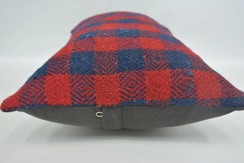 Handmade Kilim Cushion, Cushion, 12x20 Red Cushion, Home Decor Pillow, Patio Cushion Cover, Interior Designer Pillow, Custom Cushion Case - 5