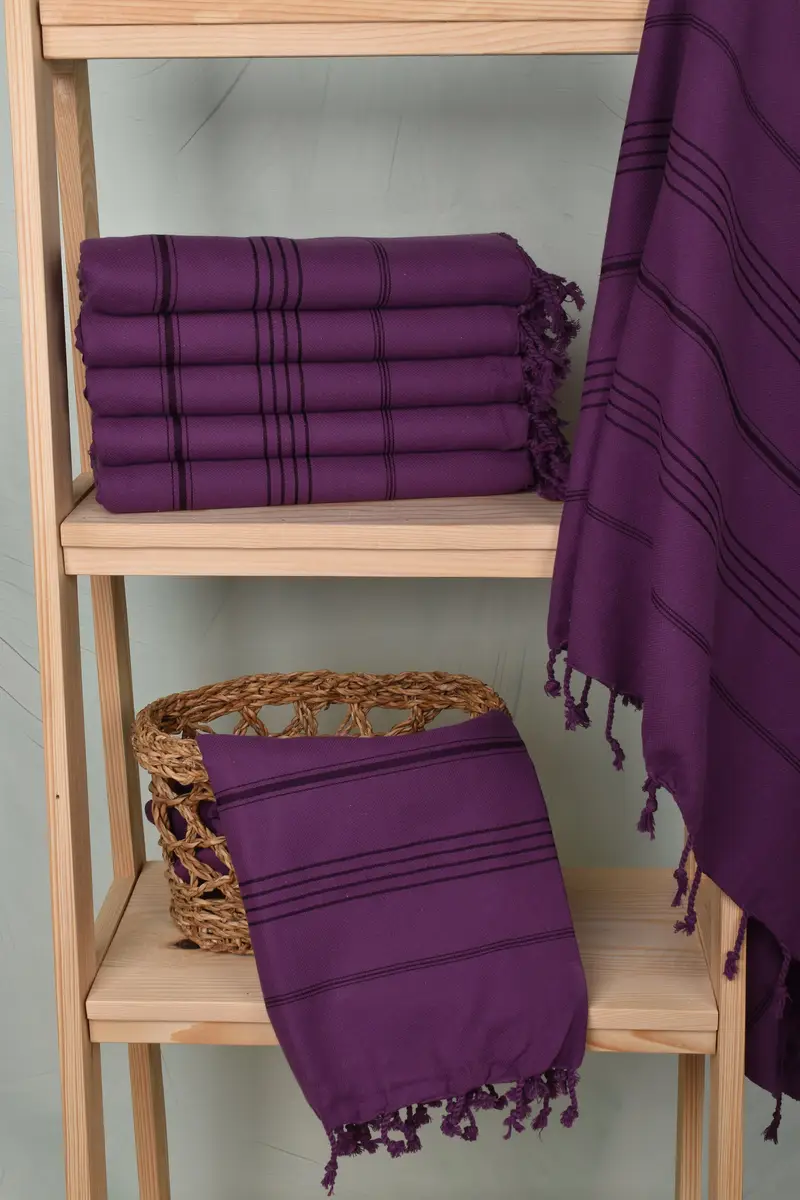 Bridesmaid Favors, Spooky Bachelorette Party Favors, Yoga Towel, Turkish towel, Wedding Gifts Towel, Lightweight towel, 70x40 Cotton Striped Towel - 3