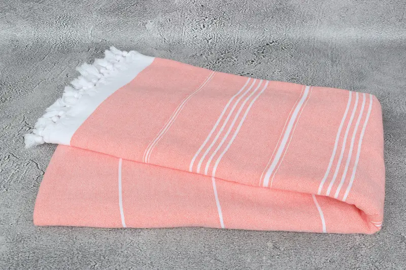 Gift For Her, Embroidered Towel, Wedding Gift For Bride, Antibacterial Turkish peshtemal towel, Turkish towel, 70x36 Cotton Striped Terry Towel - 6