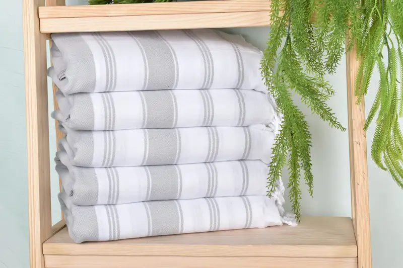 Monogrammed Turkish Towel, Absorbent Turkish towel, Wedding Gifts Towel, Gift Boxes Towel, 70x40 Cotton Striped Towel, Soft towel, Guest Towel - 1