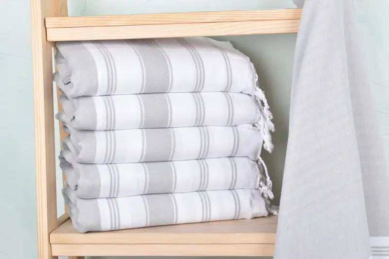 Monogrammed Turkish Towel, Absorbent Turkish towel, Wedding Gifts Towel, Gift Boxes Towel, 70x40 Cotton Striped Towel, Soft towel, Guest Towel - 2