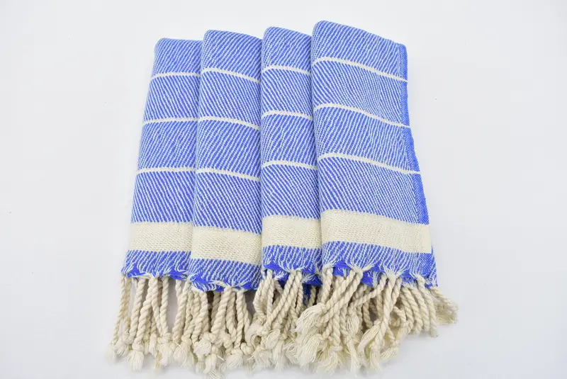 Wedding Favors, Monogram Towels, 36x16 Cotton Striped Towel, Bridal Party Gifts, Beach Theme Bachelorette Party, Bridesmaid Gifts, Small Bath Towels - 3
