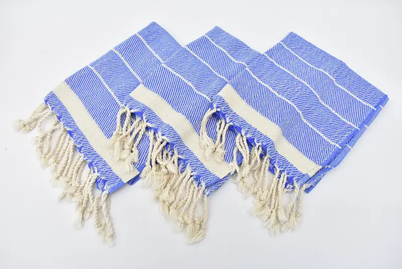 Wedding Favors, Monogram Towels, 36x16 Cotton Striped Towel, Bridal Party Gifts, Beach Theme Bachelorette Party, Bridesmaid Gifts, Small Bath Towels - 4