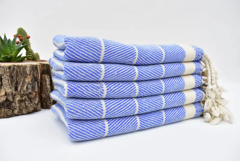 Wedding Favors, Monogram Towels, 36x16 Cotton Striped Towel, Bridal Party Gifts, Beach Theme Bachelorette Party, Bridesmaid Gifts, Small Bath Towels - 2