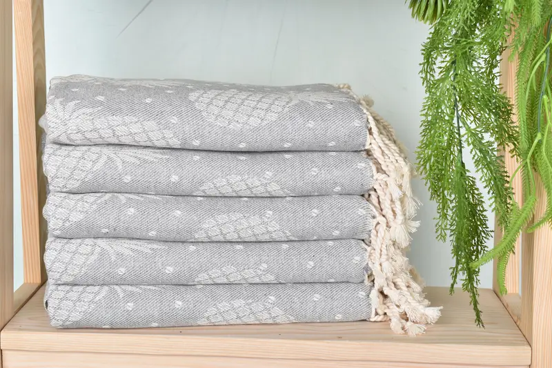 Luxury towel, Beach Towel Bulk, Personalized Towel, Maid Of Honor Gift, Luxury Turkish Bath Towel, Scarf Towel, 80x40 Cotton Pineapple Design Towel - 3