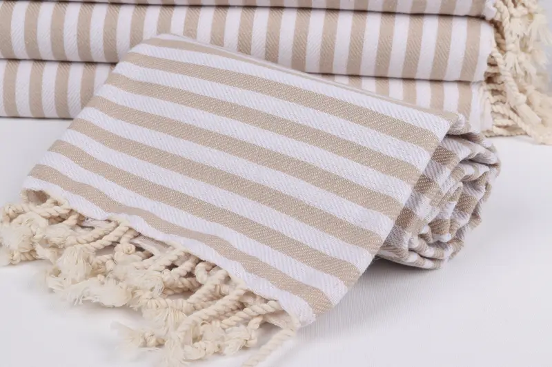 Turkish beach towel, 70x40 Cotton Striped Towel, Large Beach Towel Personalized, Embroidery Towels, Bachelorette Party Gift, Luxury towel - 4