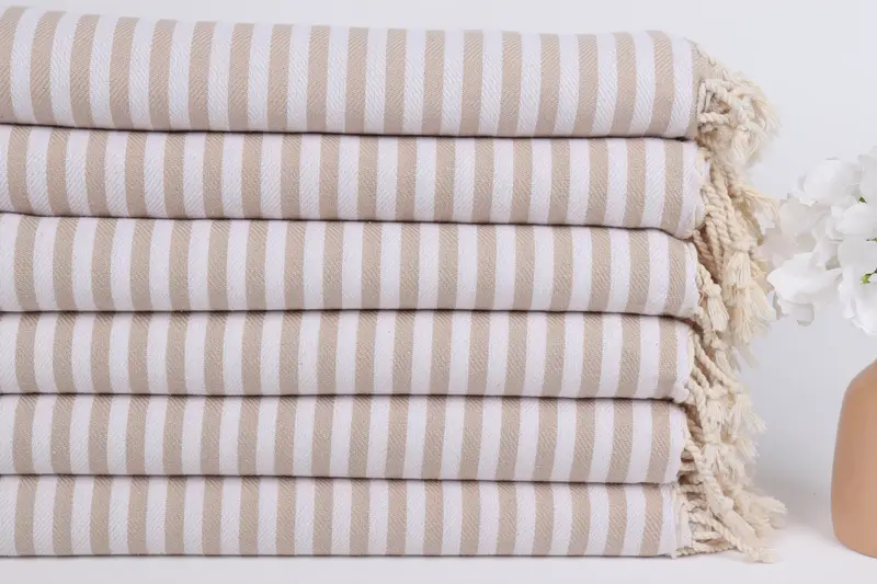 Turkish beach towel, 70x40 Cotton Striped Towel, Large Beach Towel Personalized, Embroidery Towels, Bachelorette Party Gift, Luxury towel - 3