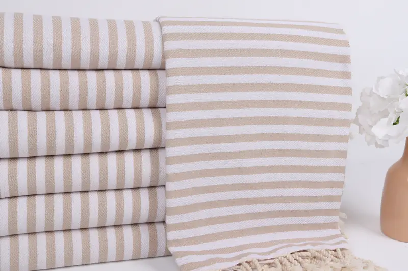 Turkish beach towel, 70x40 Cotton Striped Towel, Large Beach Towel Personalized, Embroidery Towels, Bachelorette Party Gift, Luxury towel - 2