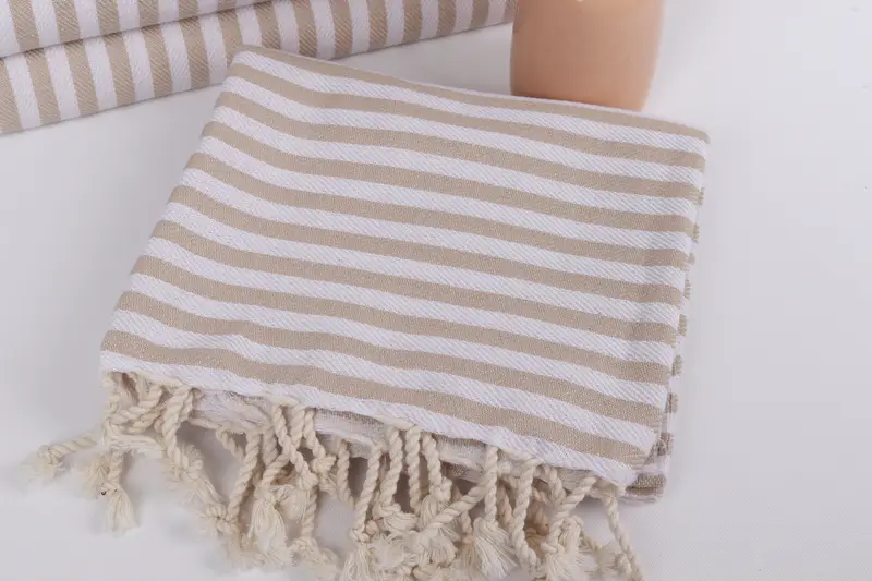 Turkish beach towel, 70x40 Cotton Striped Towel, Large Beach Towel Personalized, Embroidery Towels, Bachelorette Party Gift, Luxury towel - 5