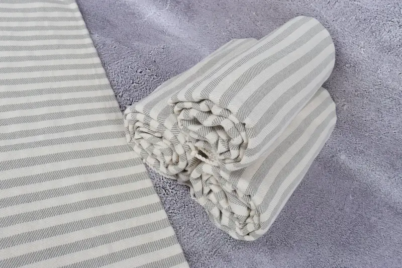 70x40 Cotton Striped Towel, Gift For Boyfriend, Bachelor Gifts, Summer Towel, Absorbent towel, Embroidered Beach Towel, Turkish Towel Beach - 8
