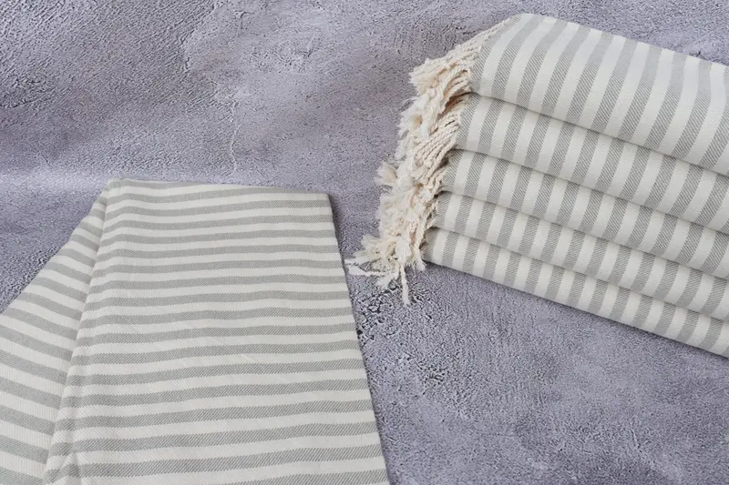 70x40 Cotton Striped Towel, Gift For Boyfriend, Bachelor Gifts, Summer Towel, Absorbent towel, Embroidered Beach Towel, Turkish Towel Beach - 2