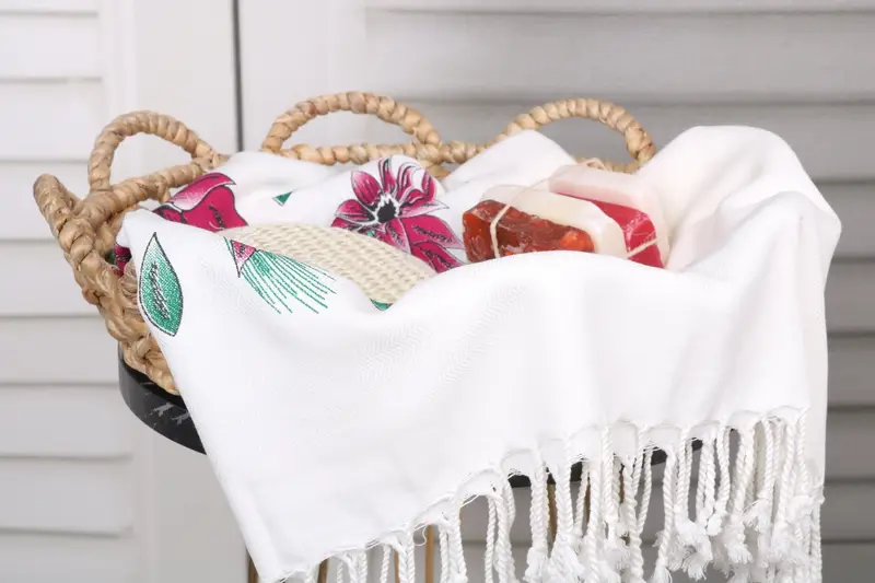 Gifts For Him, Turkish Towel Set, 70x40 Cotton Floral Patterned Towel, Bachelorette Party Gift, Beach Towel Gift, Gift For The Home Decor, Home Gift - 3