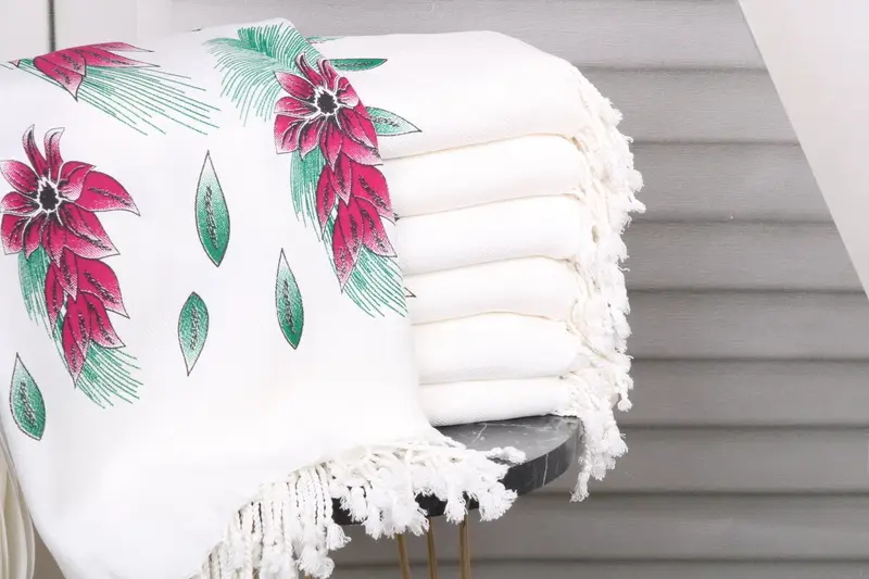 Gifts For Him, Turkish Towel Set, 70x40 Cotton Floral Patterned Towel, Bachelorette Party Gift, Beach Towel Gift, Gift For The Home Decor, Home Gift - 2