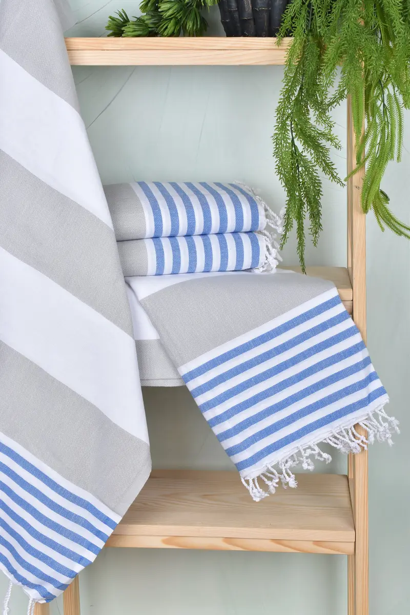Custom Beach Towel, Custom Wedding Gifts, Holiday Towel, House Warming Gift, Wedding Gift, 70x40 Cotton Striped Towel, Girls Weekend Getaways Gifts - 6