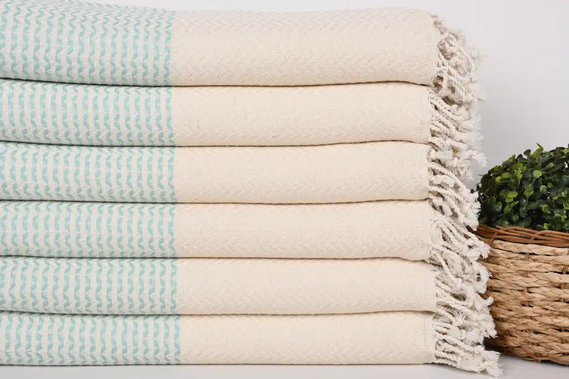 Large Turkish Towel, 76x40 Cotton Diamond Towel, Turkish towel, Bachelor Gift, Soft organic Turkish peshtemal for luxury spa use, Summer Gift - 2