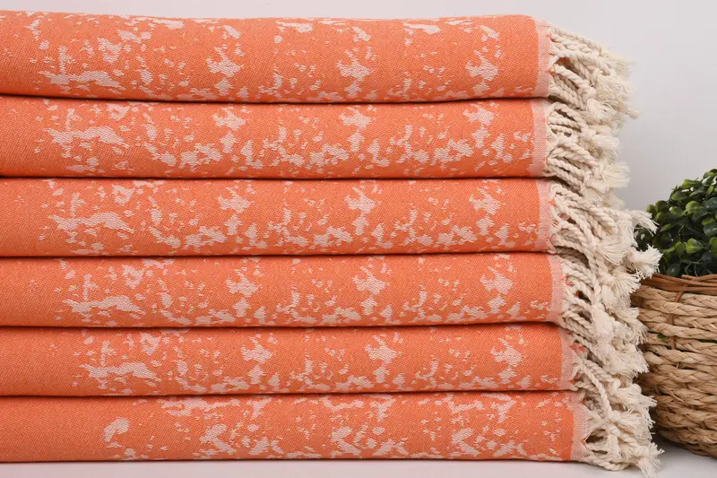 Bachelorette Favor, Turkish hand towel, Sand-free towel, 70x40 Cotton Carretta Patterned Towel, Hammam towel, Turkish fouta towel for outdoor use - 2