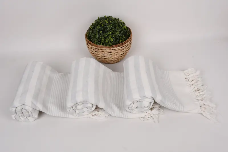 Spa Towel, Hammam towel, Monogram Turkish Bath Towel, Guest Towel, Beach towel, Bridal Shower Gift, Gift For Bride, 68x40 Cotton Striped Terry Towel - 8