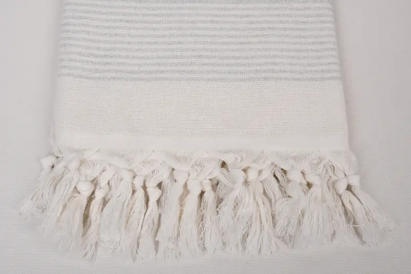 Spa Towel, Hammam towel, Monogram Turkish Bath Towel, Guest Towel, Beach towel, Bridal Shower Gift, Gift For Bride, 68x40 Cotton Striped Terry Towel - 3