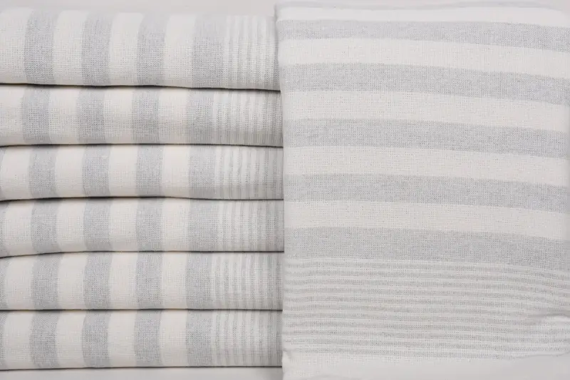 Spa Towel, Hammam towel, Monogram Turkish Bath Towel, Guest Towel, Beach towel, Bridal Shower Gift, Gift For Bride, 68x40 Cotton Striped Terry Towel - 1