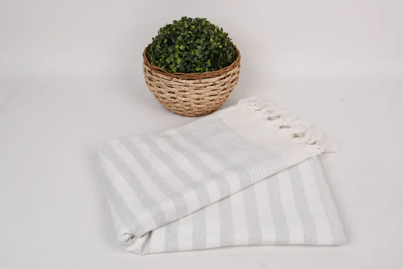 Spa Towel, Hammam towel, Monogram Turkish Bath Towel, Guest Towel, Beach towel, Bridal Shower Gift, Gift For Bride, 68x40 Cotton Striped Terry Towel - 4