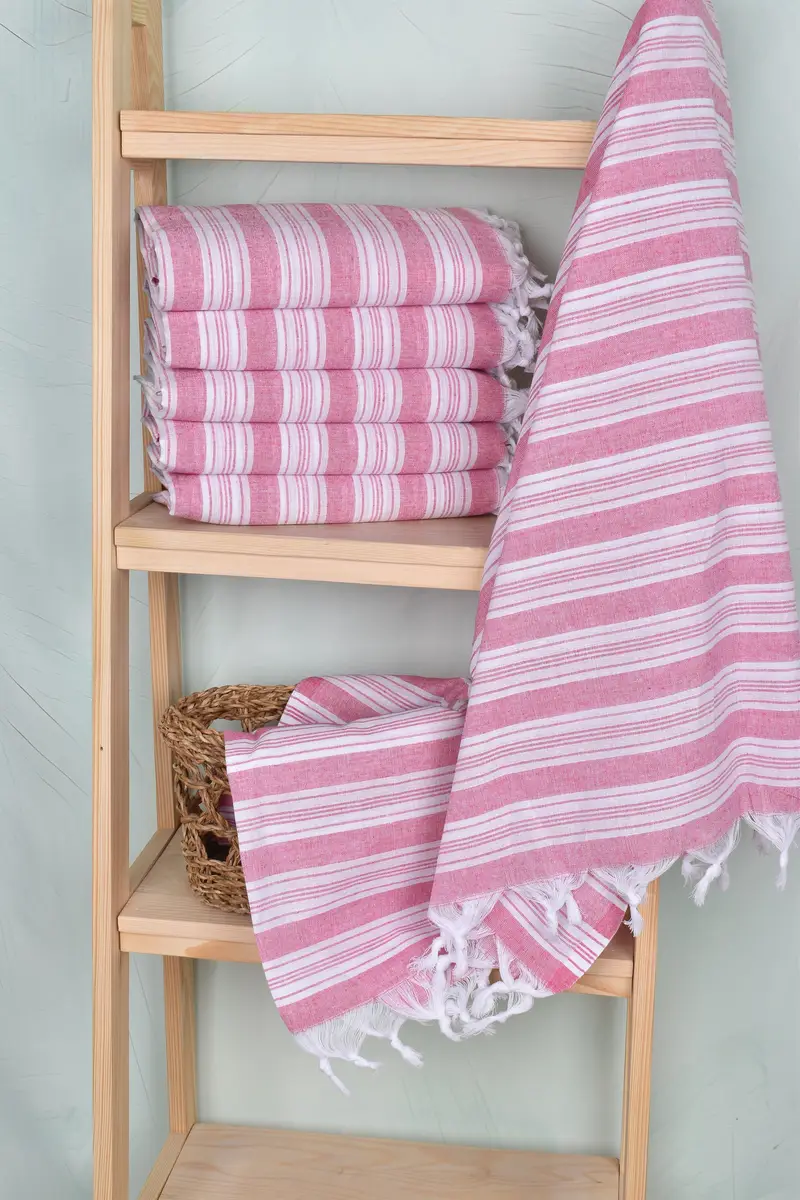 Gift For Boyfriend, Quick-dry travel peshtemal towel, Gift For Him, Bachelorette Party Decorations, Peshtemal Towel, 70x40 Cotton Striped Towel - 3