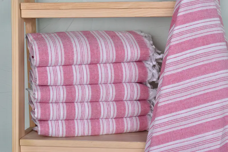 Gift For Boyfriend, Quick-dry travel peshtemal towel, Gift For Him, Bachelorette Party Decorations, Peshtemal Towel, 70x40 Cotton Striped Towel - 2