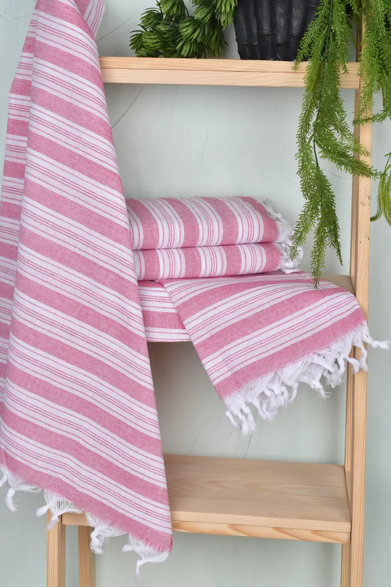 Gift For Boyfriend, Quick-dry travel peshtemal towel, Gift For Him, Bachelorette Party Decorations, Peshtemal Towel, 70x40 Cotton Striped Towel - 6