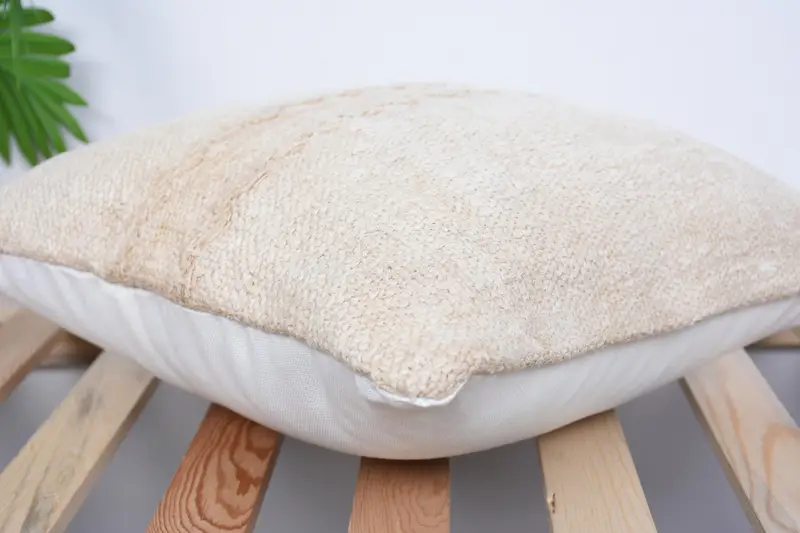 Pillow for Sofa, Retro Pillow Sham, Decorative Bolster Pillow Case, Pillow, Kilim Pillow, 16x16 Beige Cushion, Interior Designer Pillow - 6