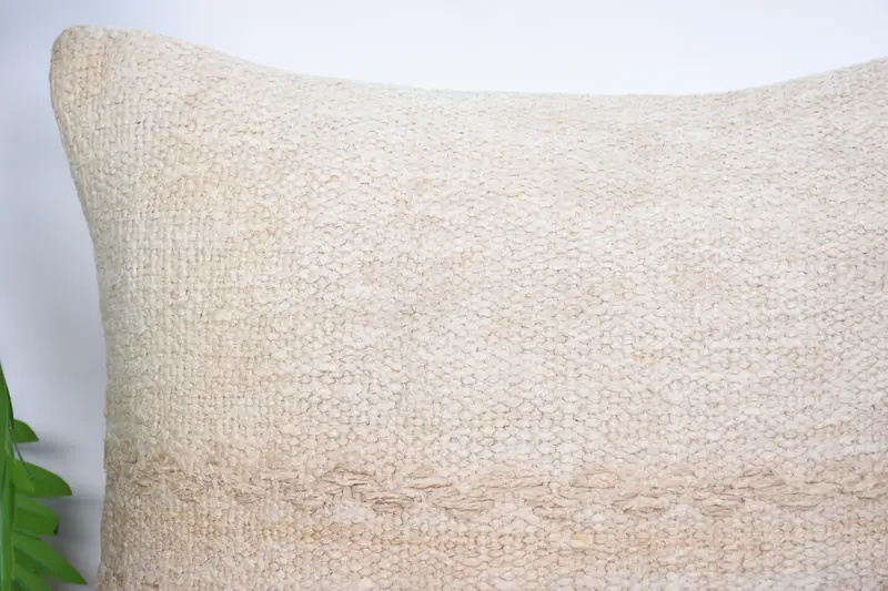 Pillow for Sofa, Retro Pillow Sham, Decorative Bolster Pillow Case, Pillow, Kilim Pillow, 16x16 Beige Cushion, Interior Designer Pillow - 2