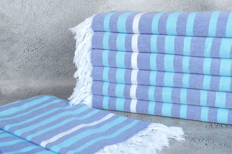 Family Gift Basket, Turkish Towel Beach Towel, Bachelor Gifts, 70x40 Cotton Striped Towel, Beach Towel Bulk, Travel towel, Best Friend Gift Ideas - 2