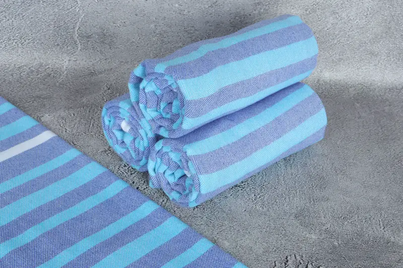 Family Gift Basket, Turkish Towel Beach Towel, Bachelor Gifts, 70x40 Cotton Striped Towel, Beach Towel Bulk, Travel towel, Best Friend Gift Ideas - 8