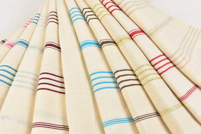 Bathroom Towel, 70x40 Linen Striped Towel, Bridesmaid Towel, Guest Towel, Personalized Wedding Gift, Handmade Gift, Bachelorette Gifts - 5