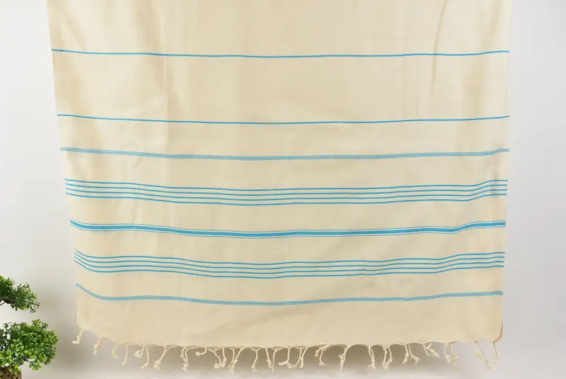 Bathroom Towel, 70x40 Linen Striped Towel, Bridesmaid Towel, Guest Towel, Personalized Wedding Gift, Handmade Gift, Bachelorette Gifts - 8