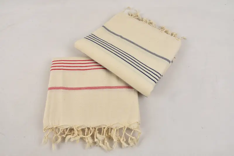 Bathroom Towel, 70x40 Linen Striped Towel, Bridesmaid Towel, Guest Towel, Personalized Wedding Gift, Handmade Gift, Bachelorette Gifts - 7
