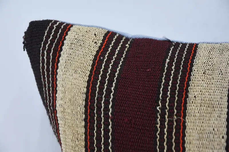 Handmade Kilim Cushion, 16x24 Brown Cushion Cover, Ethnic Pillow Cover Pillow Cover, Pillow Case, Throw Kilim Pillow, Vintage Kilim Pillow - 2