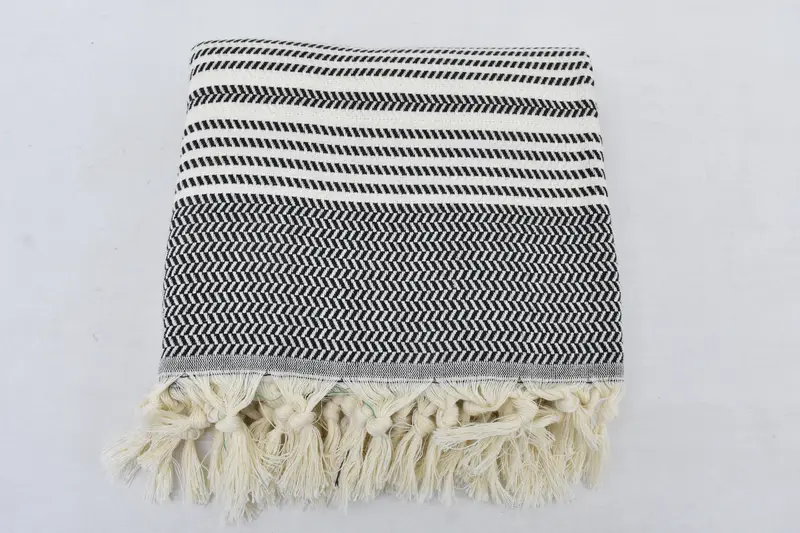 Custom Gifts, Personalized Turkish Towel, Thin towel, 70x40 Cotton Striped Towel, Hammam towel, Quick-dry travel peshtemal towel, Summer Towel - 4