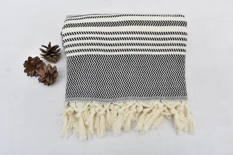 Custom Gifts, Personalized Turkish Towel, Thin towel, 70x40 Cotton Striped Towel, Hammam towel, Quick-dry travel peshtemal towel, Summer Towel - 8