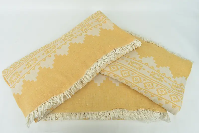 Wedding Favors, 92x80 Cotton Kilim Towel, Throw Blanket, Bachelorette Gifts, Bedspread Quenn, Custom Shower Curtain, Wedding Anniversary Gift - 7