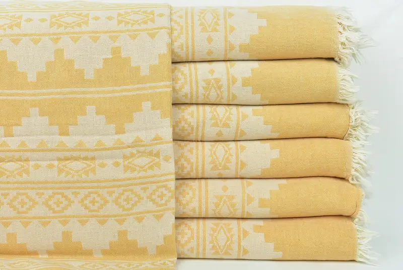 Wedding Favors, 92x80 Cotton Kilim Towel, Throw Blanket, Bachelorette Gifts, Bedspread Quenn, Custom Shower Curtain, Wedding Anniversary Gift - 2