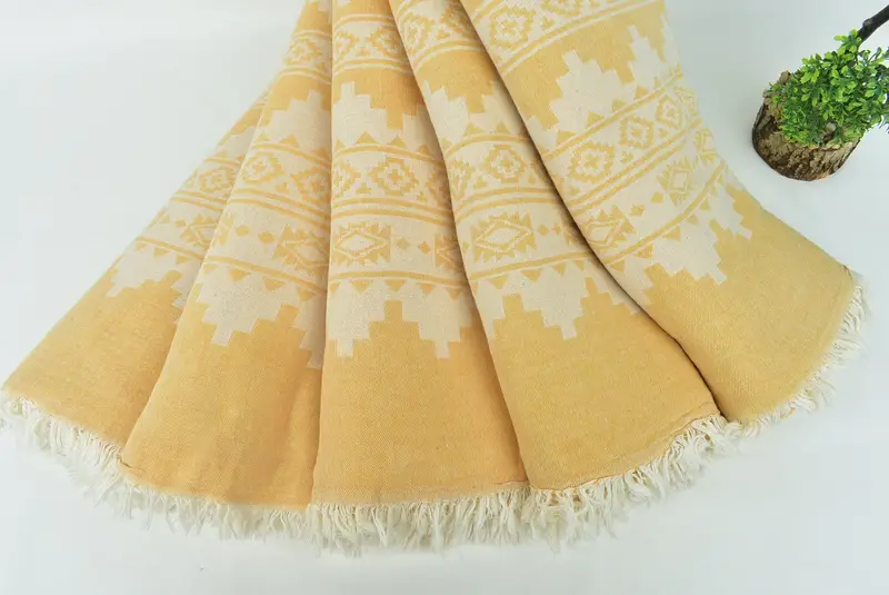 Wedding Favors, 92x80 Cotton Kilim Towel, Throw Blanket, Bachelorette Gifts, Bedspread Quenn, Custom Shower Curtain, Wedding Anniversary Gift - 5