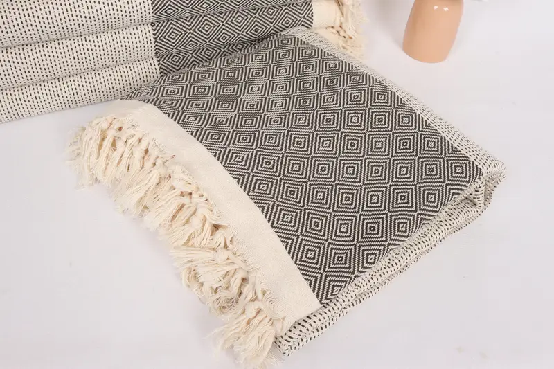 Custom Wedding Gifts, Bachelorette Gifts, Custom Gift, Christmas Tablecloth, 104x80 Cotton Diamond Towel, Beach Wedding Favor, Tablecloth - 5