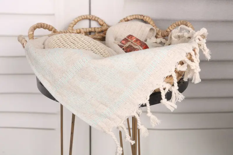 Sevgililer Günü Hediyesi, Konuk Havlusu, Türk El Havlusu, Eşsiz Hediye, Düğün Favorları, 40x20 Keten Kilim Tasarım Havlu, Türk Havlu El Havlusu - 2