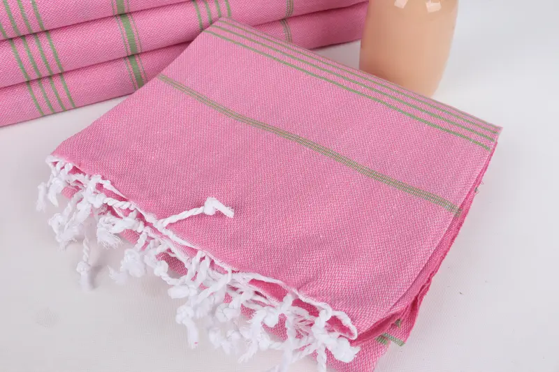 70x40 Cotton Striped Towel, Decorative Towel, Wedding Gift For Bride, Turkish towel, Quick-Dry Beach Towel, Turkish bath towel, Organic Cotton Towel - 5