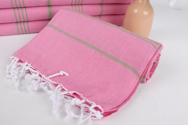 70x40 Cotton Striped Towel, Decorative Towel, Wedding Gift For Bride, Turkish towel, Quick-Dry Beach Towel, Turkish bath towel, Organic Cotton Towel - 4
