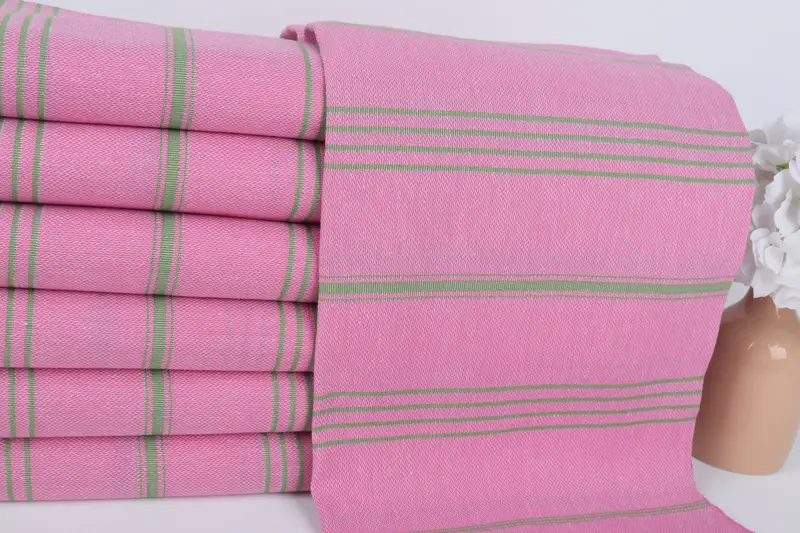 70x40 Cotton Striped Towel, Decorative Towel, Wedding Gift For Bride, Turkish towel, Quick-Dry Beach Towel, Turkish bath towel, Organic Cotton Towel - 2