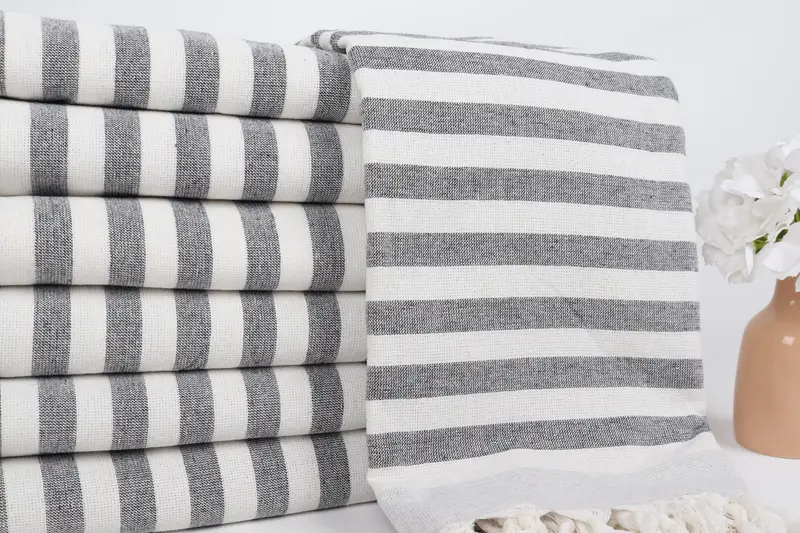 Sand-resistant towel, Best Friend Christmas Gift, 68x40 Cotton Striped Terry Towel, Beach Towel Bulk, Bachelor Gifts, Quick-dry peshtemal - 2