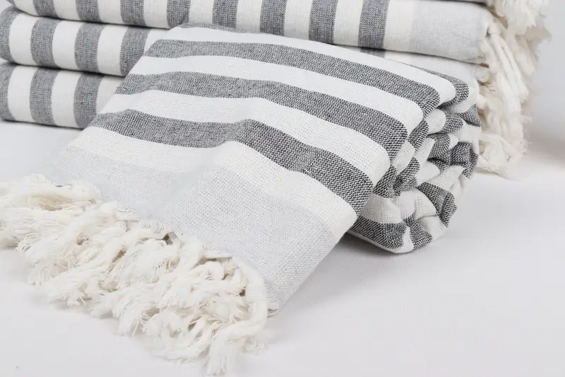 Sand-resistant towel, Best Friend Christmas Gift, 68x40 Cotton Striped Terry Towel, Beach Towel Bulk, Bachelor Gifts, Quick-dry peshtemal - 4