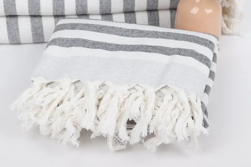 Sand-resistant towel, Best Friend Christmas Gift, 68x40 Cotton Striped Terry Towel, Beach Towel Bulk, Bachelor Gifts, Quick-dry peshtemal - 5